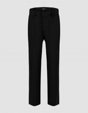 Black Men's Urban Revivo Tailored Skinny Pants | NJP2531YU