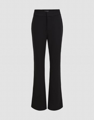 Black Women's Urban Revivo Knitted Flare Pants | UHY317PM