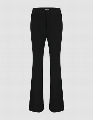 Black Women's Urban Revivo Skinny Flare Pants | OOU10064FP