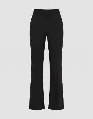 Black Women's Urban Revivo Skinny Flare Pants | UOD3110GX