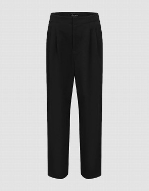 Black Women's Urban Revivo Tailored Carrot Fit Pants | SHG9597WV