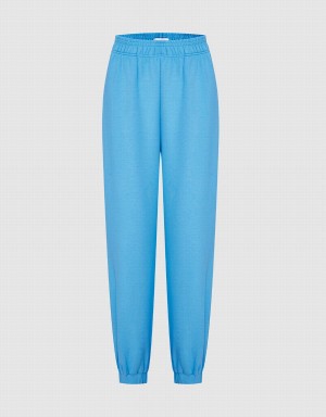 Blue Women's Urban Revivo Elastic Waist Joggers Pants | FHD440VC