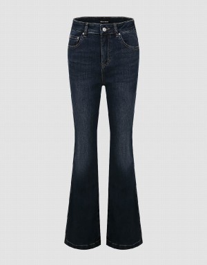 Blue Women's Urban Revivo Flare Jeans | RWM976QY