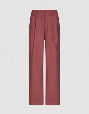 Brown Women's Urban Revivo Tailored Wide-Leg Pants | SVP379HI