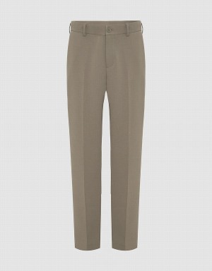 Green Men's Urban Revivo Tailored Carrot Fit Pants | GUY4081CS