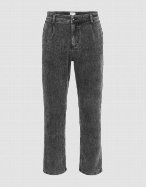 Grey Men's Urban Revivo Loose Carrot Fit Jeans | RRC5946CL