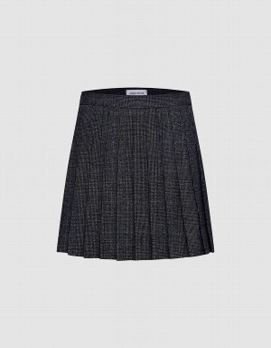 Grey Women's Urban Revivo Pleated A-Line Skirts | EFW7573OE