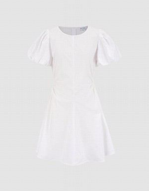 White Women's Urban Revivo Cut Out Dress | AFD8374DX