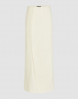 White Women's Urban Revivo Skinny Fishtail Skirts | HBT23YA