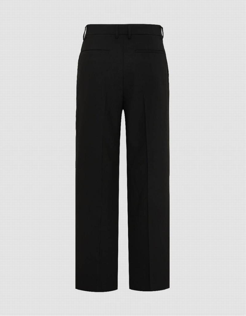 Black Men's Urban Revivo Carrot Fit Pants | OZK9660IZ