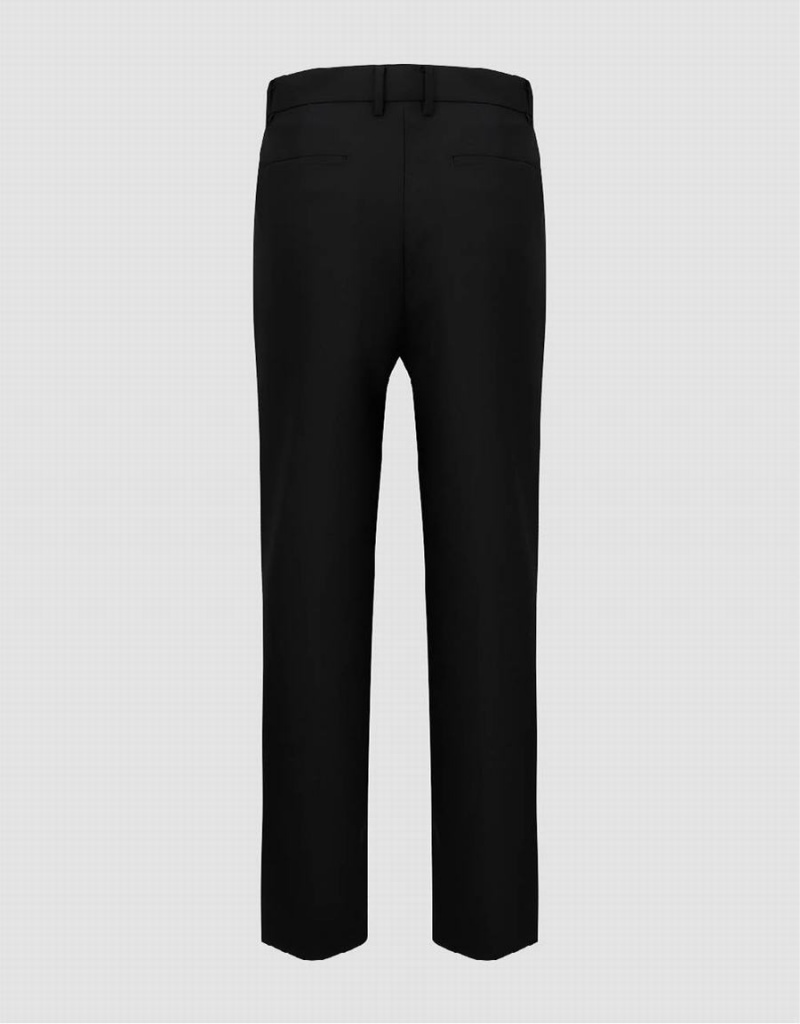 Black Men's Urban Revivo Tailored Skinny Pants | NJP2531YU