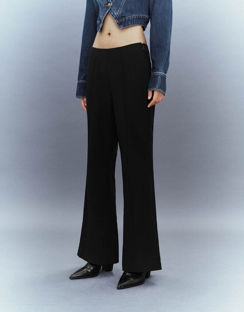 Black Women's Urban Revivo Flare Pants | GDQ5665KN