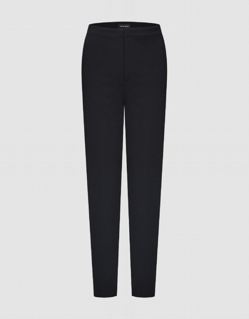 Black Women\'s Urban Revivo Flare Pants | QKS6544HZ