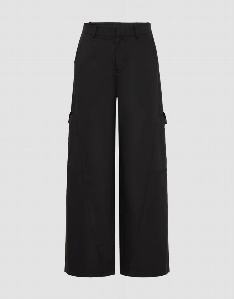 Black Women\'s Urban Revivo Loose Carrot Fit Pants | LAW952IT