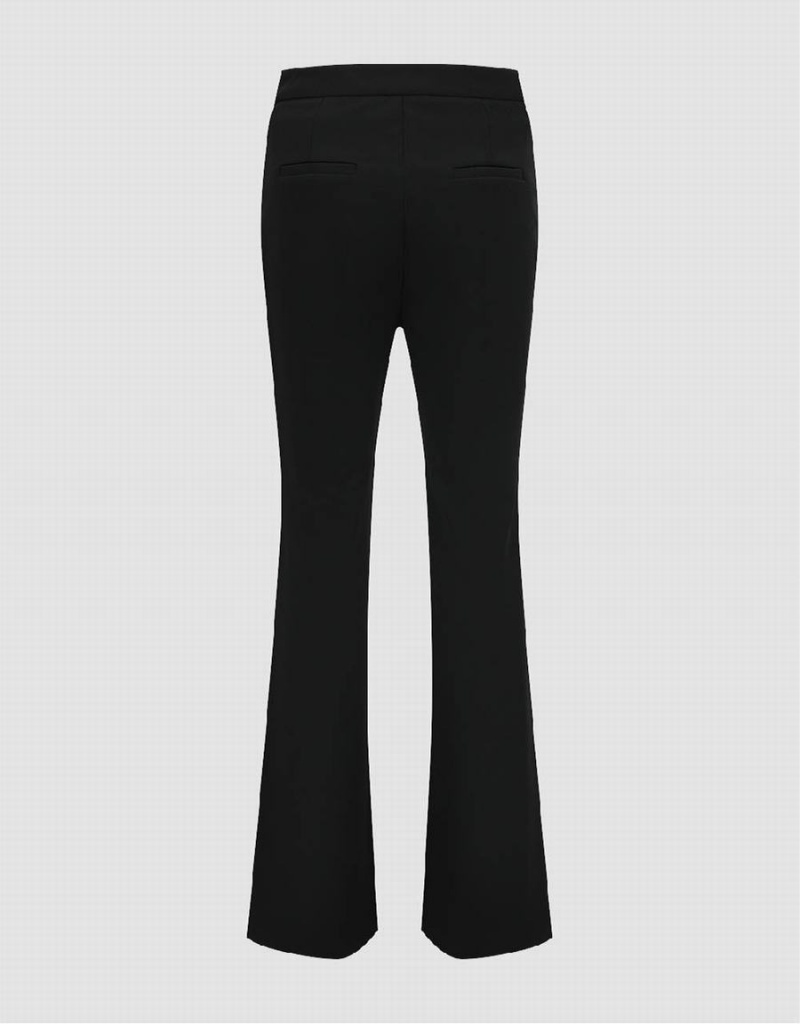 Black Women's Urban Revivo Skinny Flare Pants | OOU10064FP