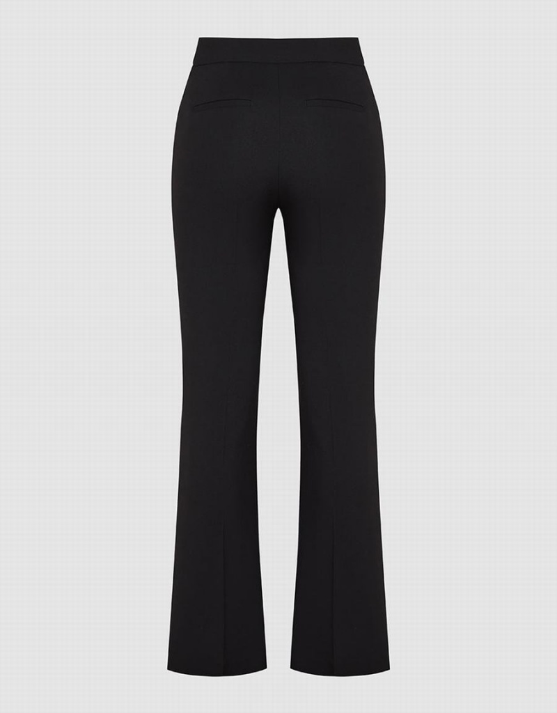 Black Women's Urban Revivo Skinny Flare Pants | UOD3110GX