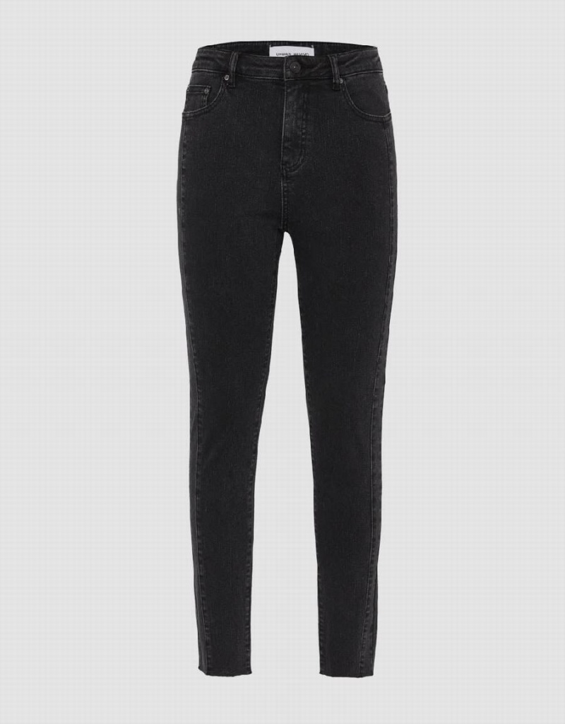 Black Women\'s Urban Revivo Skinny Jeans | JHY4758XG