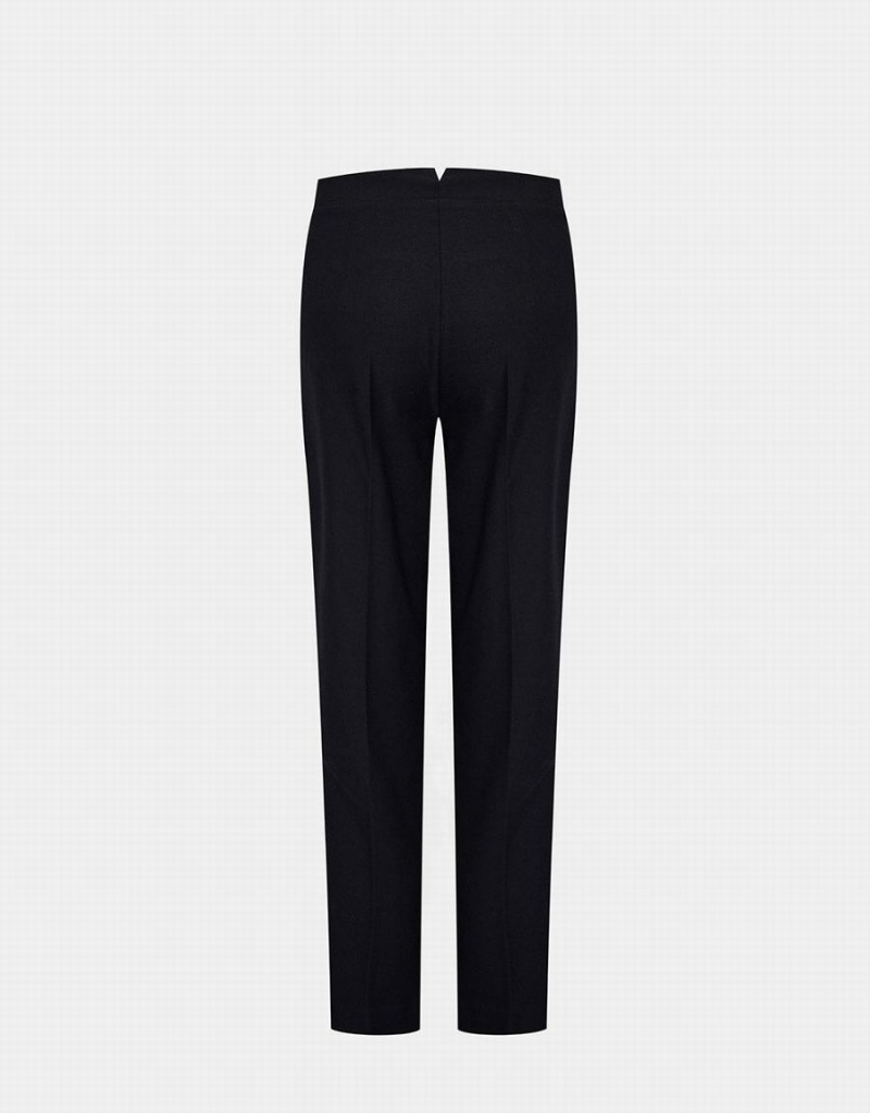 Black Women's Urban Revivo Straight Tailored Pants | EVR9039UL