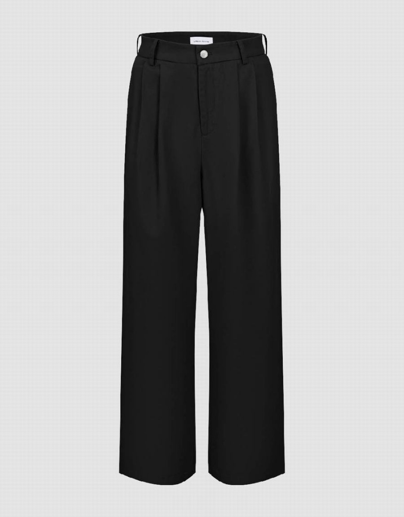 Black Women\'s Urban Revivo Wide-Leg Pants | JOX9770TC