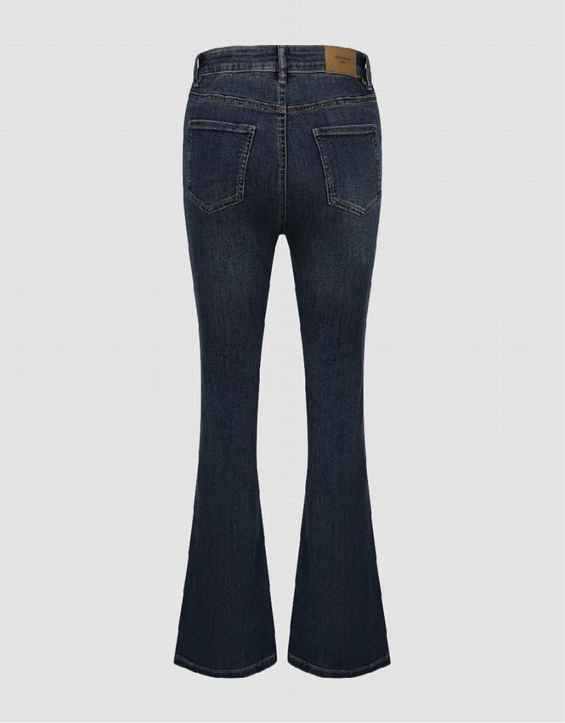 Blue Women's Urban Revivo Flare Jeans | OWI5441CO