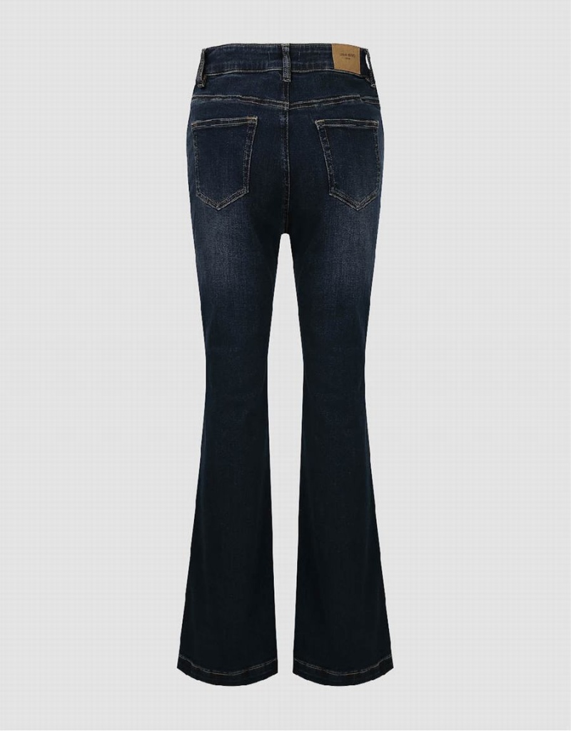 Blue Women's Urban Revivo Flare Jeans | RWM976QY