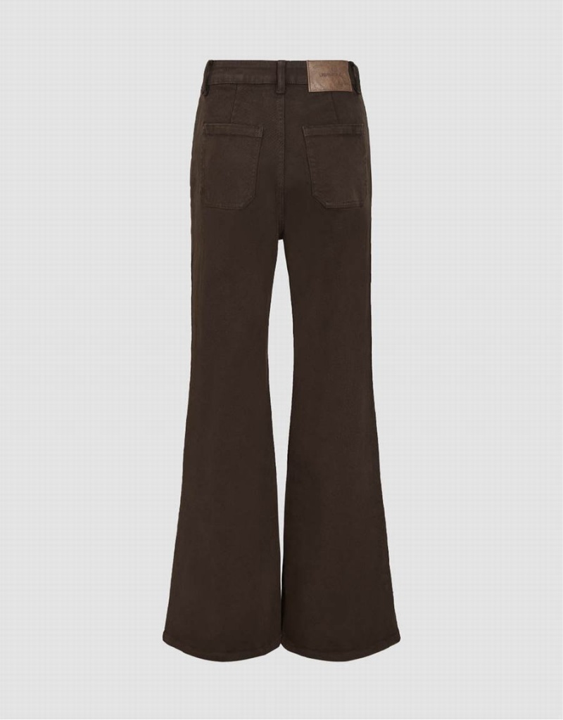 Brown Women's Urban Revivo Flare Jeans | QZF2913WK