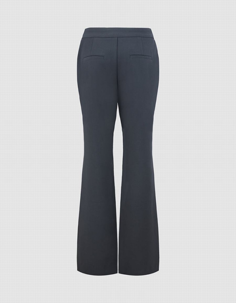 Dark Grey Women's Urban Revivo Flare Pants | LDE3146AW