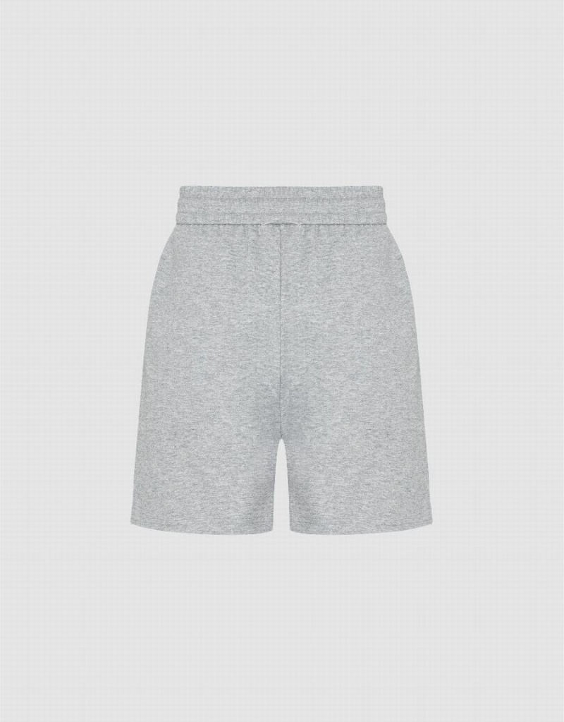 Light Grey Women's Urban Revivo Drawstring Waist Shorts | ZCX7272QX