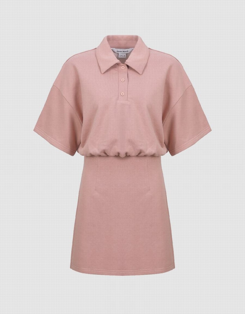 Pink Women's Urban Revivo Dolman Sleeve Straight Dress | IPA7831JK