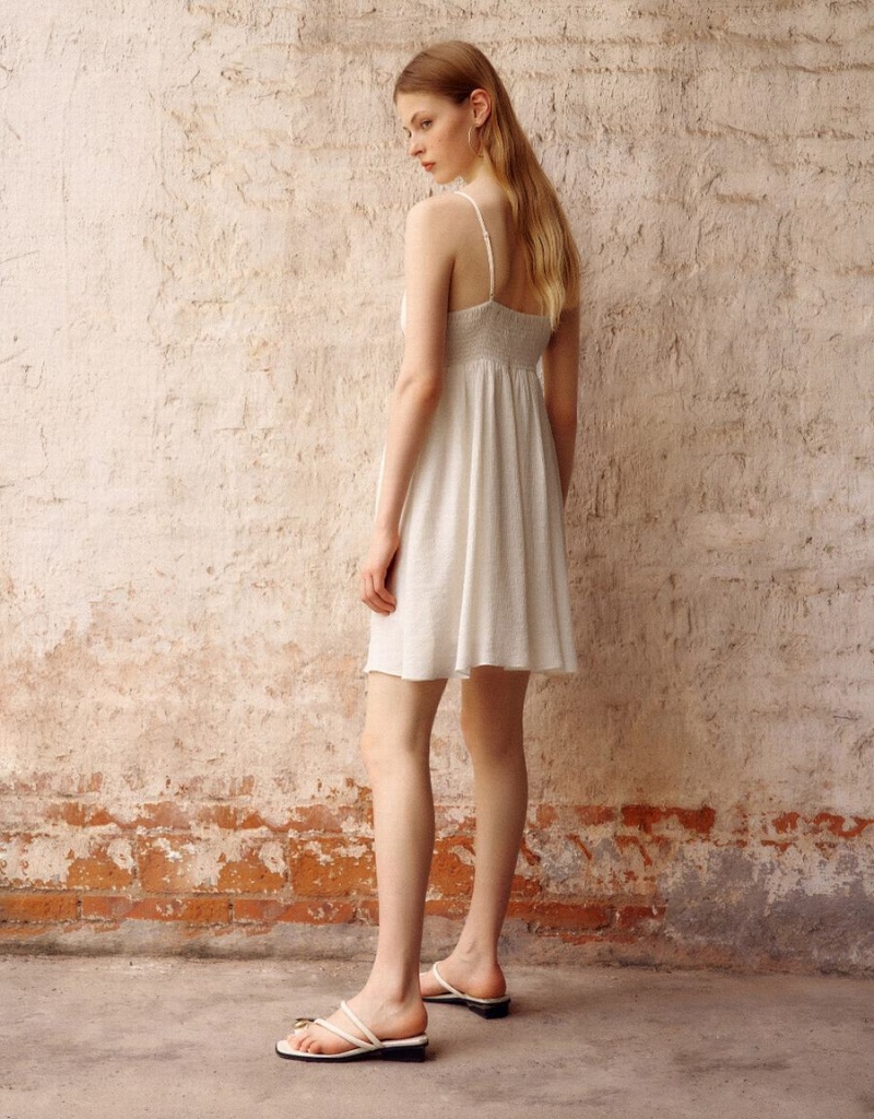 White Women's Urban Revivo Mini A-Line Dress | EPJ9712SW