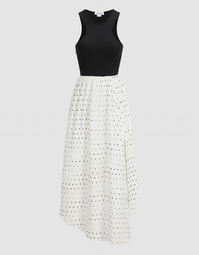 White Women's Urban Revivo Polka Dot Halter Dress | OLJ5538KT